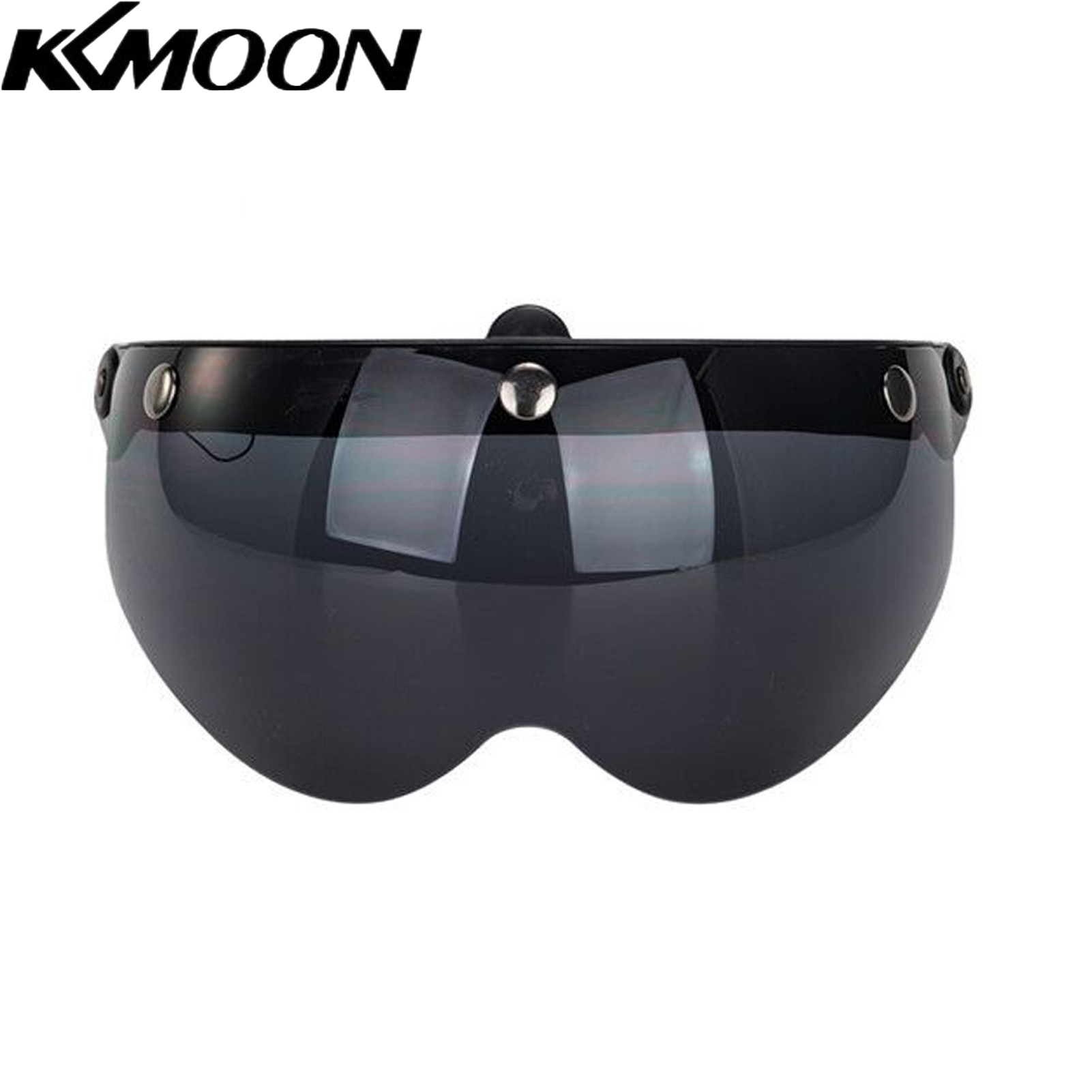Un-iversal Windproof 3-Snap Motorcycle Helmet Visor Front Flip Up Visor Wind Shield Lens For Motorcycle Helmet Sunglasses