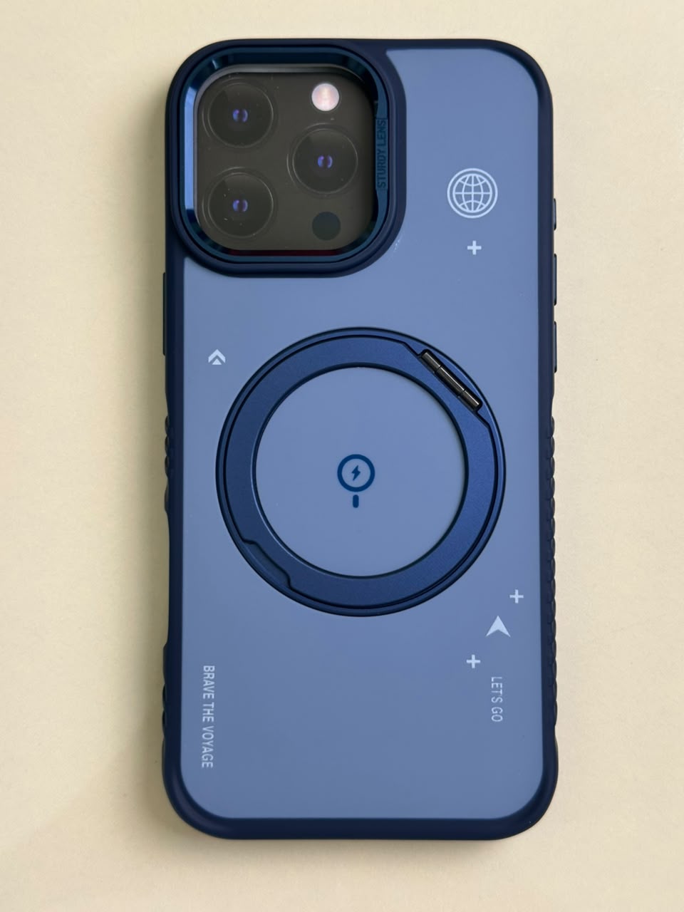 (16-2) iPhone 16 Pro Max - Blue with Navy Blue Accents
