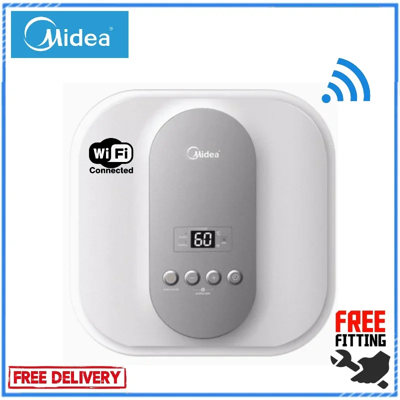 Midea Electric Water Heater 15 Ltrs. (D15-20EVG1) with WiFi control