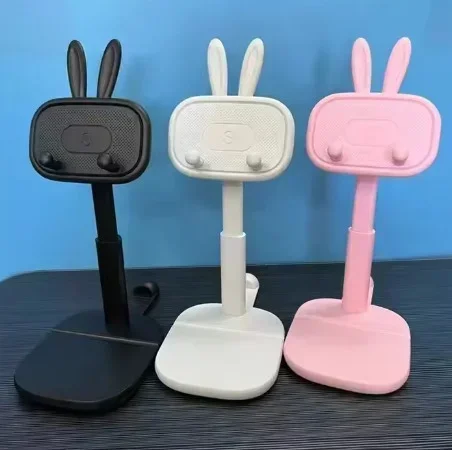 Cute Bunny Tablet Stand (Mobile stand 808) Adjustable Height Tablet Stand Holder Dock Compatible with Tablet Such as iPad Pro 9.7, 10.5, 12.9 Air Mini, Kindle, Nexus, Tab, E-Reader (4-13")