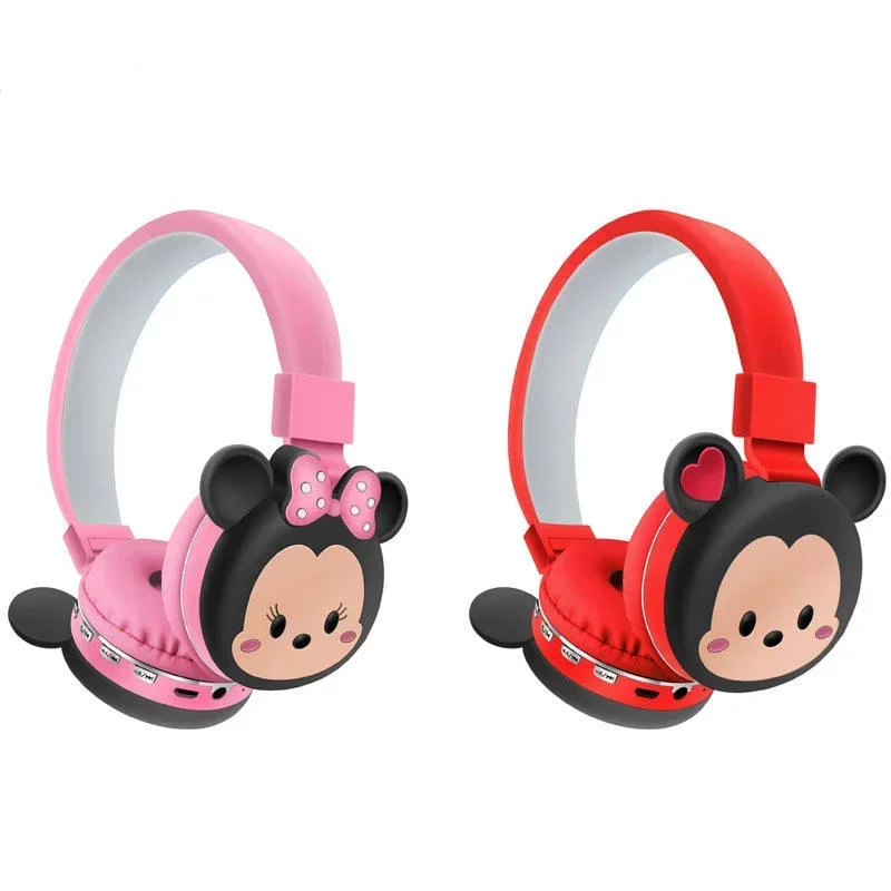 Super Mario, Hello Kitty, Minions, Kuromi, Disney Mickey Mouse Kids’ Wireless Bluetooth Headphones