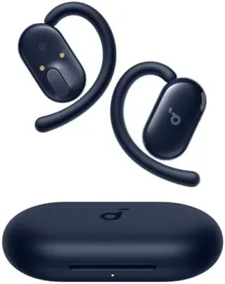 soundcore V20i by Anker Open-Ear Headphones, Adjustable Ear Hooks, Ultra-Comfort, Snug Fit, 16mm Drivers, 4 Mics, IP55, LED Lights, 36H Playtime, Fast Charging,Bluetooth 5.4, Multipoint Connection