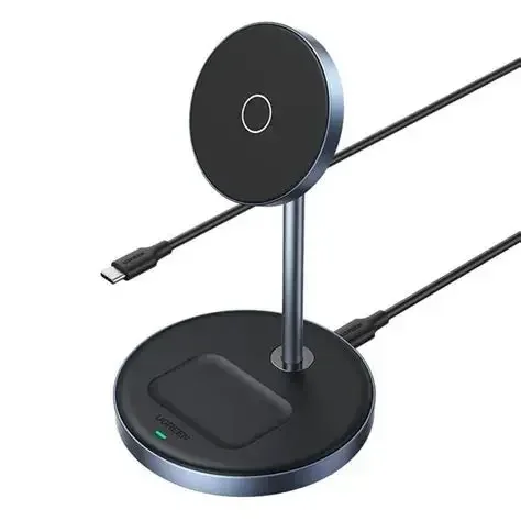 UGREEN Qi2 Certified 15W 2-in-1 Magnetic Wireless Charging Stand, Fast Charging