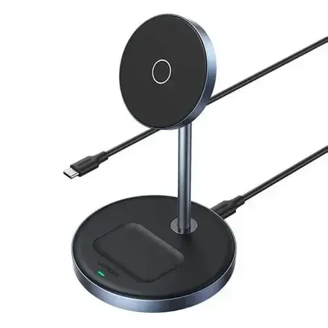 UGREEN Qi2 Certified 15W 2-in-1 Magnetic Wireless Charging Stand, Fast Charging