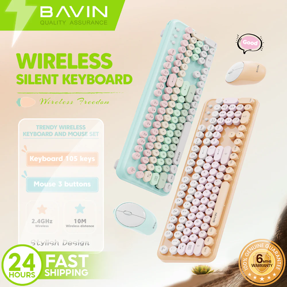 BAVIN Wireless Keyboard and Mouse Set GK 990