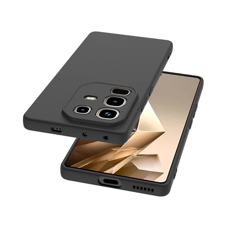 For Infinix Note 50X Case TPU Soft Slim Black Matte Silicone Case For Infinix Note 50X X6857B Back Cover Note15X Bumper