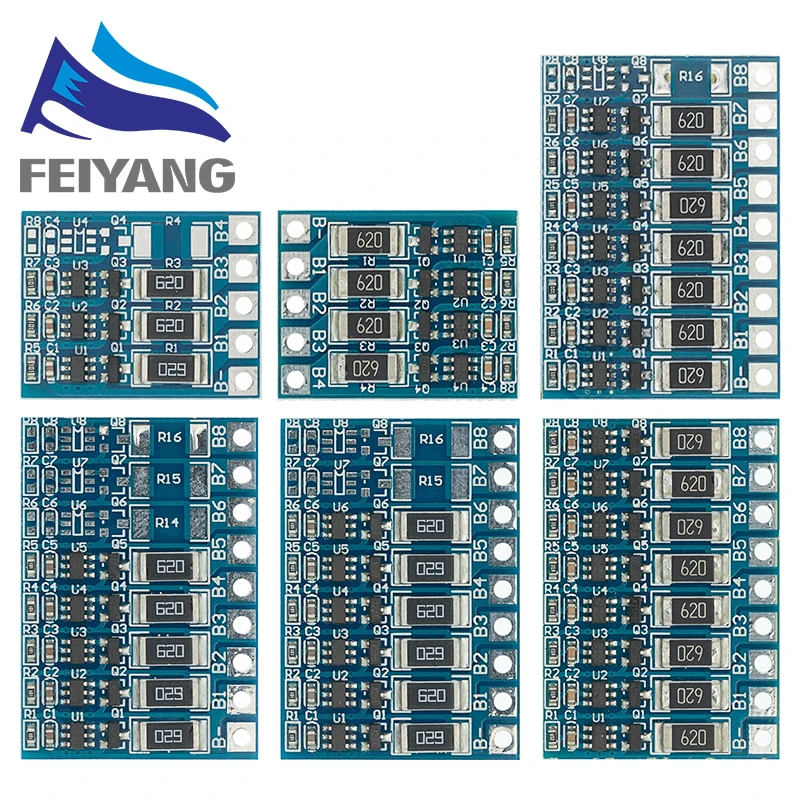 3S 4S 5S 21V 4.2V Balance Function Protection Board 68mA 5S Li-ion Lipo Battery Lithium 18650 Batteries Balanced 6S 7S 8S