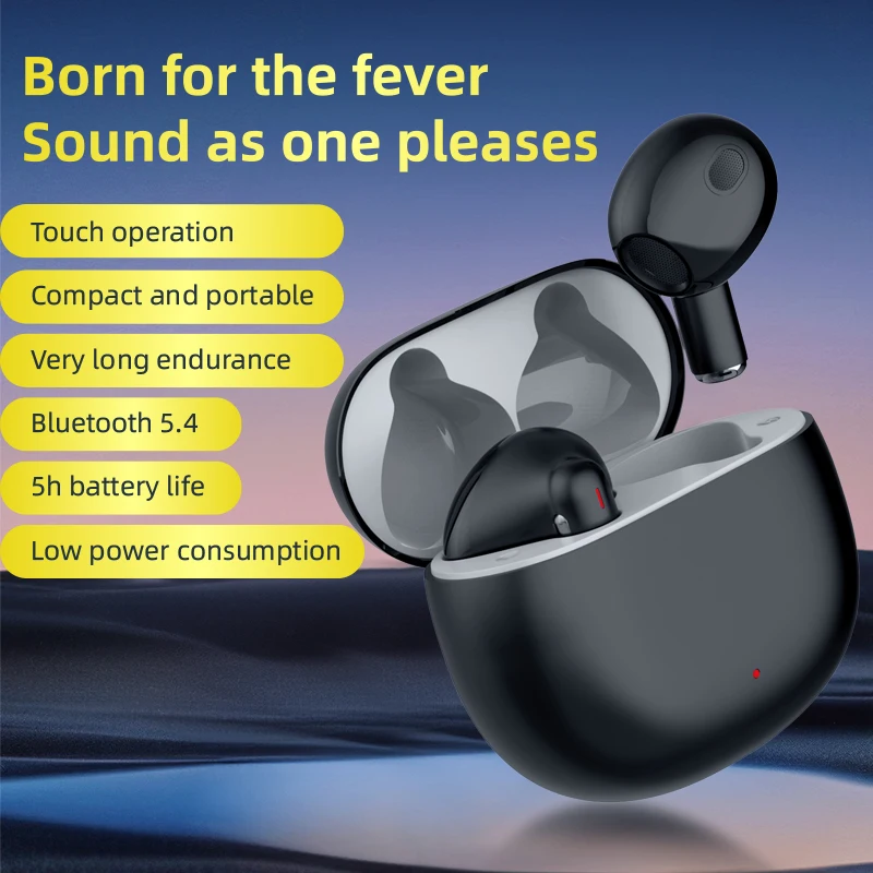🎧Fast Shipping 🎧Max80 Mini TWS HD Bluetooth 5.4 Wireless Earphones Smart Touch Auto Pairing Lightweight And Portable Type-C Charging 200mAh