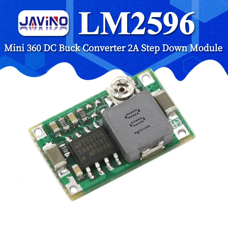 RC Airplane Module Mini 360 DC Buck Converter Step Down Module 4.75V-23V to 1V-17V 17x11x3.8mm New LM2596 2A