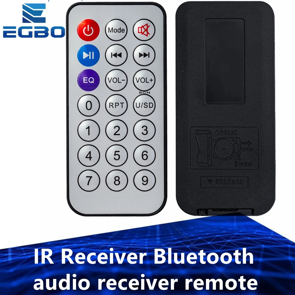 IR Receiver Bluetooth audio receiver remote MP3 remote infrared remote 21-key remote Control English version