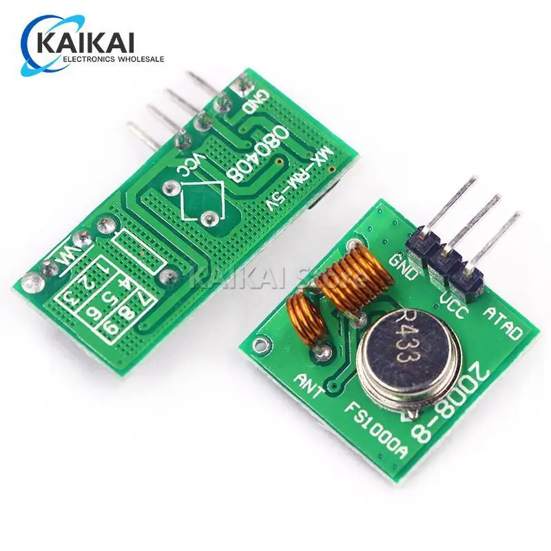 433Mhz 315MHZ RF Wireless Transmitter Module and Receiver Kit DC 5V 315 433 Mhz Wireless Module