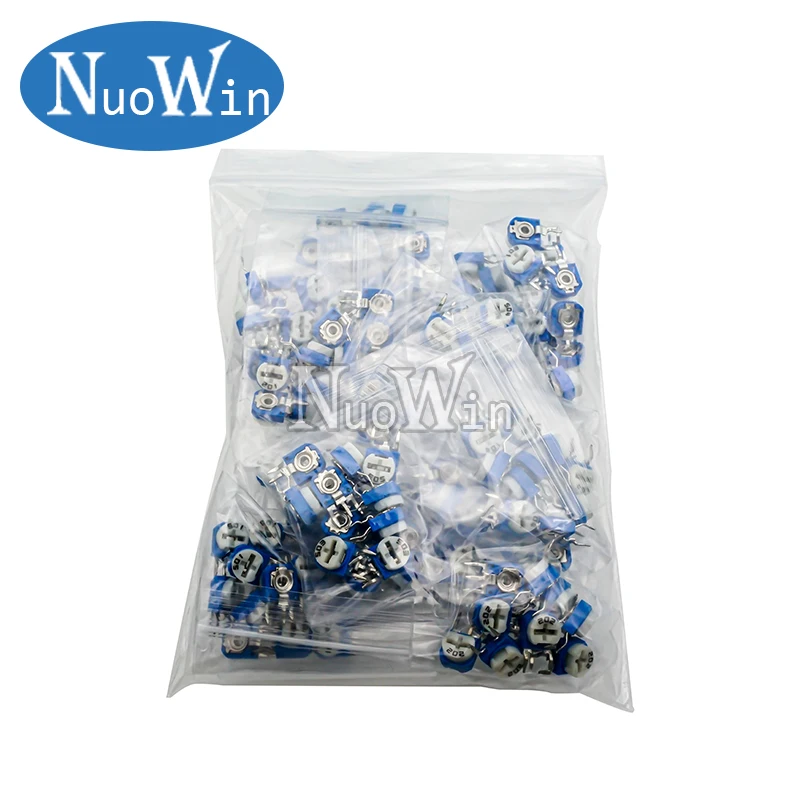 65pcs RM063 vertical blue white adjustable resistor kit 100 ohm -1M ohm 13 kinds * 5 PCS=65PCS