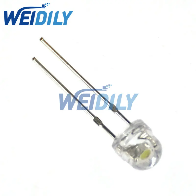 100PCS 5mm Super Bright Straw Hat LED Light Emitting Diode Water Clear White Red Yellow Green Blue DIP LED F5 DIY Bulb New