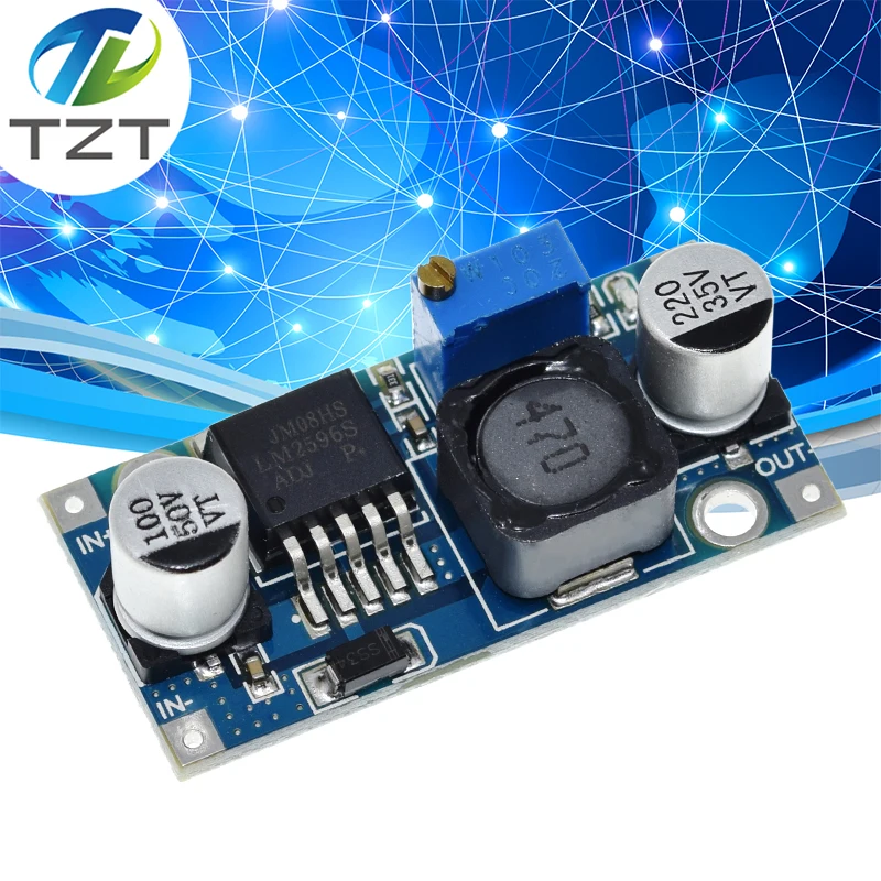 Ultra-small LM2596 power supply module DC / DC BUCK 3A adjustable buck module regulator ultra LM2596S 24V switch 12V 5V 3V
