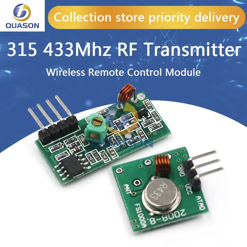 433Mhz 315MHZ RF Wireless Transmitter Module and Receiver Kit DC 5V 315 433 Mhz Wireless Module