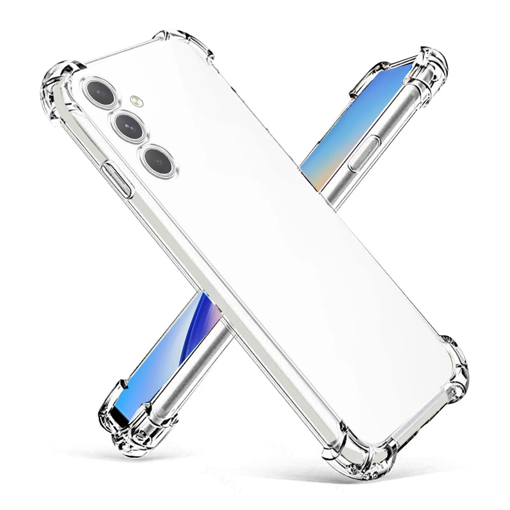 Shockproof Clear Silicone Case For Samsung Galaxy A16 A26 A36 A56 A05S A14 A24 A34 A15 A25 A35 A55 A07 A17 Soft TPU Cover