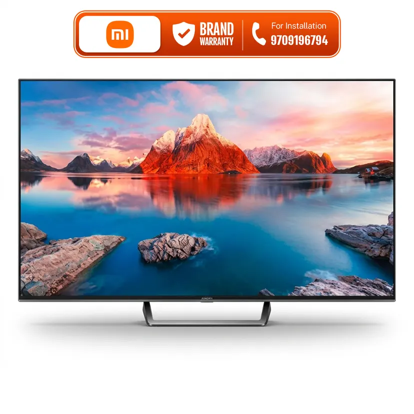 MI Xiaomi TV A Pro 65 inch | 4K UHD LED | Google Android TV | Limitless display- no bezel |  Voice Remote | Chromecast | 2GB + 16 GB