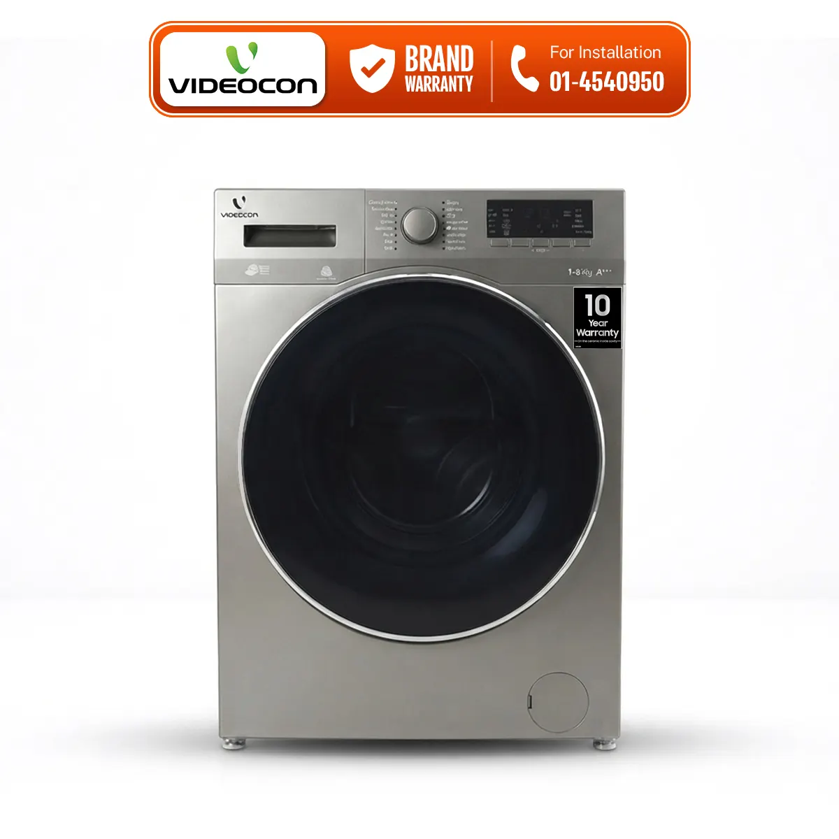 Videocon 8 Kg Inverter Front Loading Washing Machine Fully Automatic - image 1