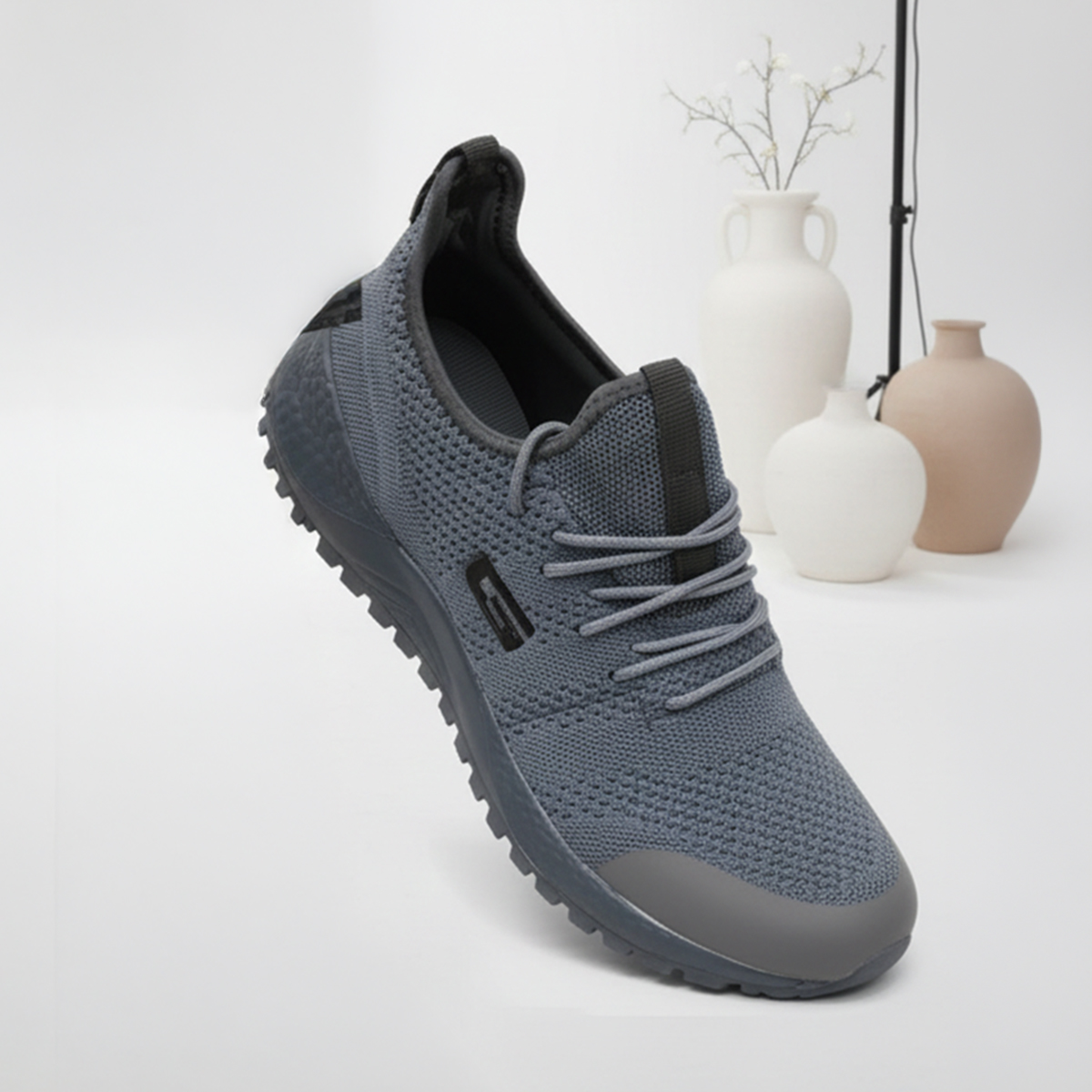 Goldstar G10 406 Dark Gray Casual Shoes For Men Comfortable Lightweight Daily Wear Footwear With Durable Rubber Sole