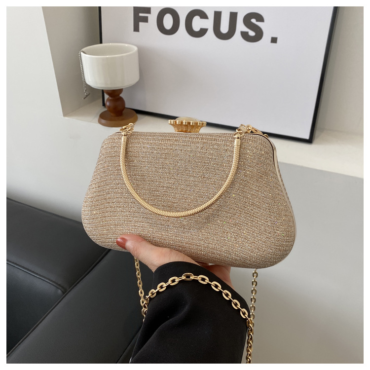 2024 cross-border new armpit bag European and American handbag diamond-encrusted banquet handbag with dress bag