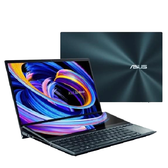 Asus Zenbook Pro 14 Duo OLED (Intel i9-12900H, RTX 3050 Ti, 32GB RAM, 1TB SSD, 14.5" 2.8K OLED + 12.7" IPS ScreenPad Plus)
