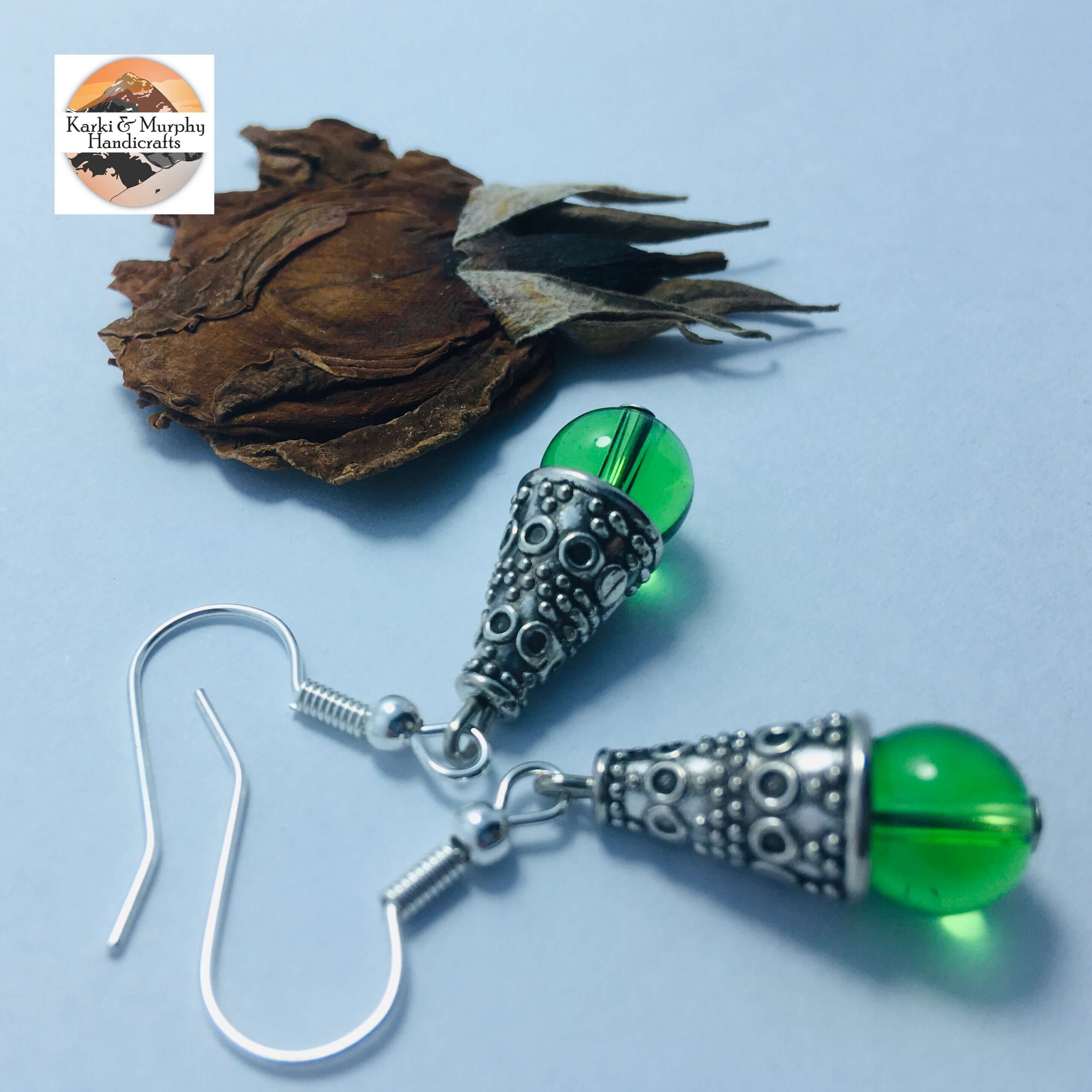 Cherry Beads Drop Earrings KM 14