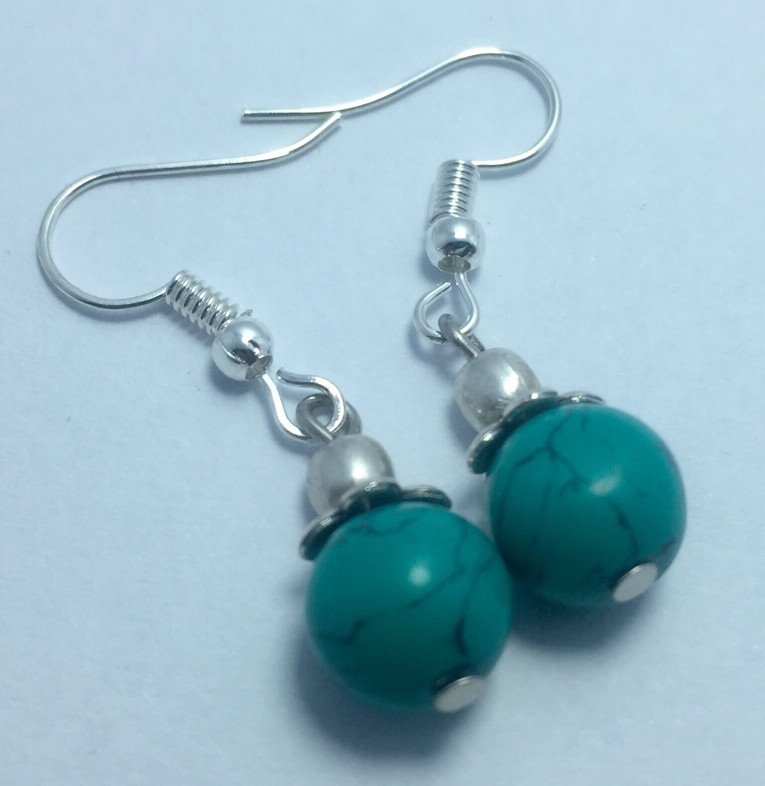 Turquoise Stone Beaded Cherry Earrings For Women
