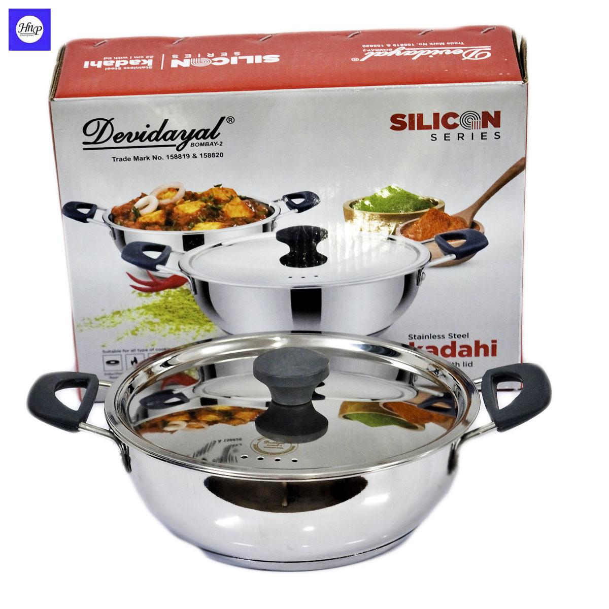 DeviDayal Stainless Steel Induction Base Handi Set