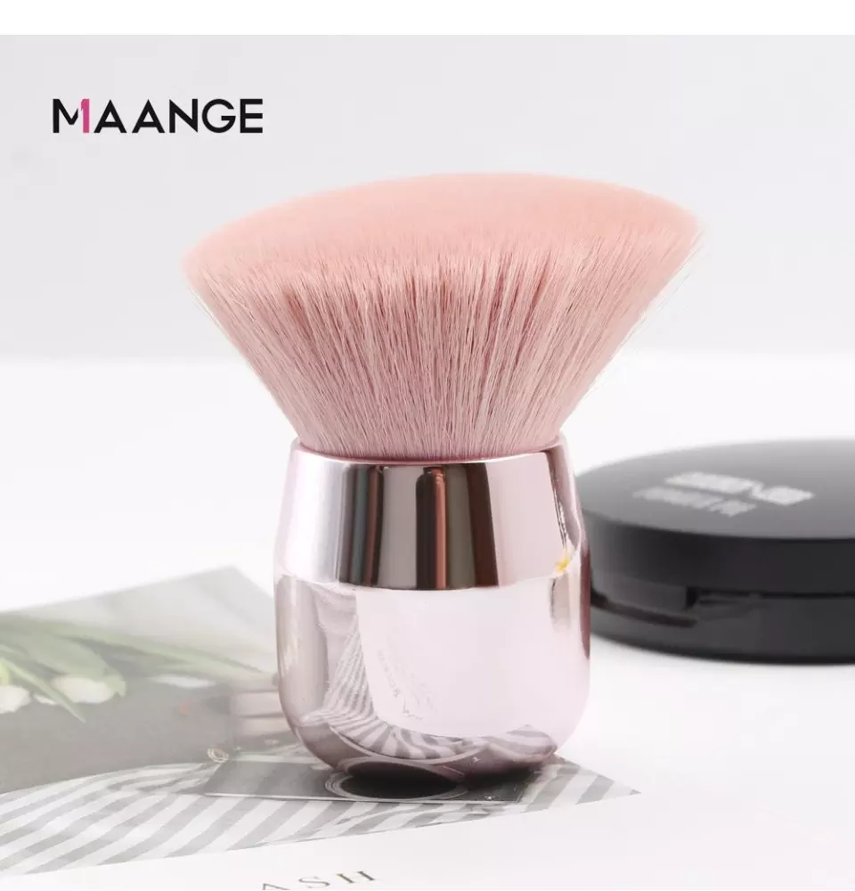 MAANGE Pink Powder Blush Brush Professional Large Cosmetics Makeup Brush - image 1