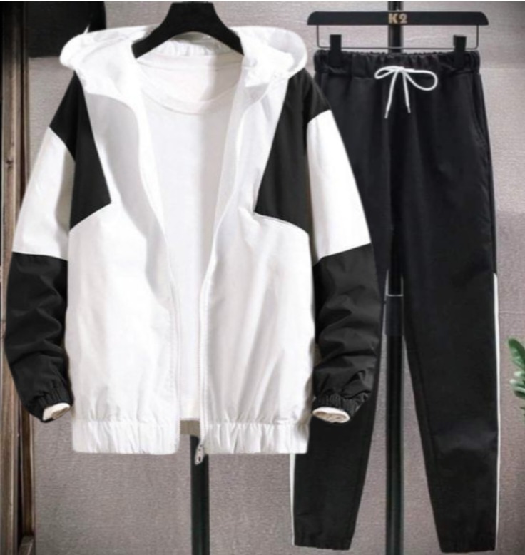 Stylish Windcheater And Trouser Set For Men, Summer Wear
