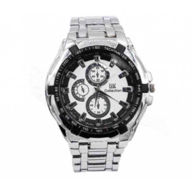 White Dial Round Big Size Watch For Men 1