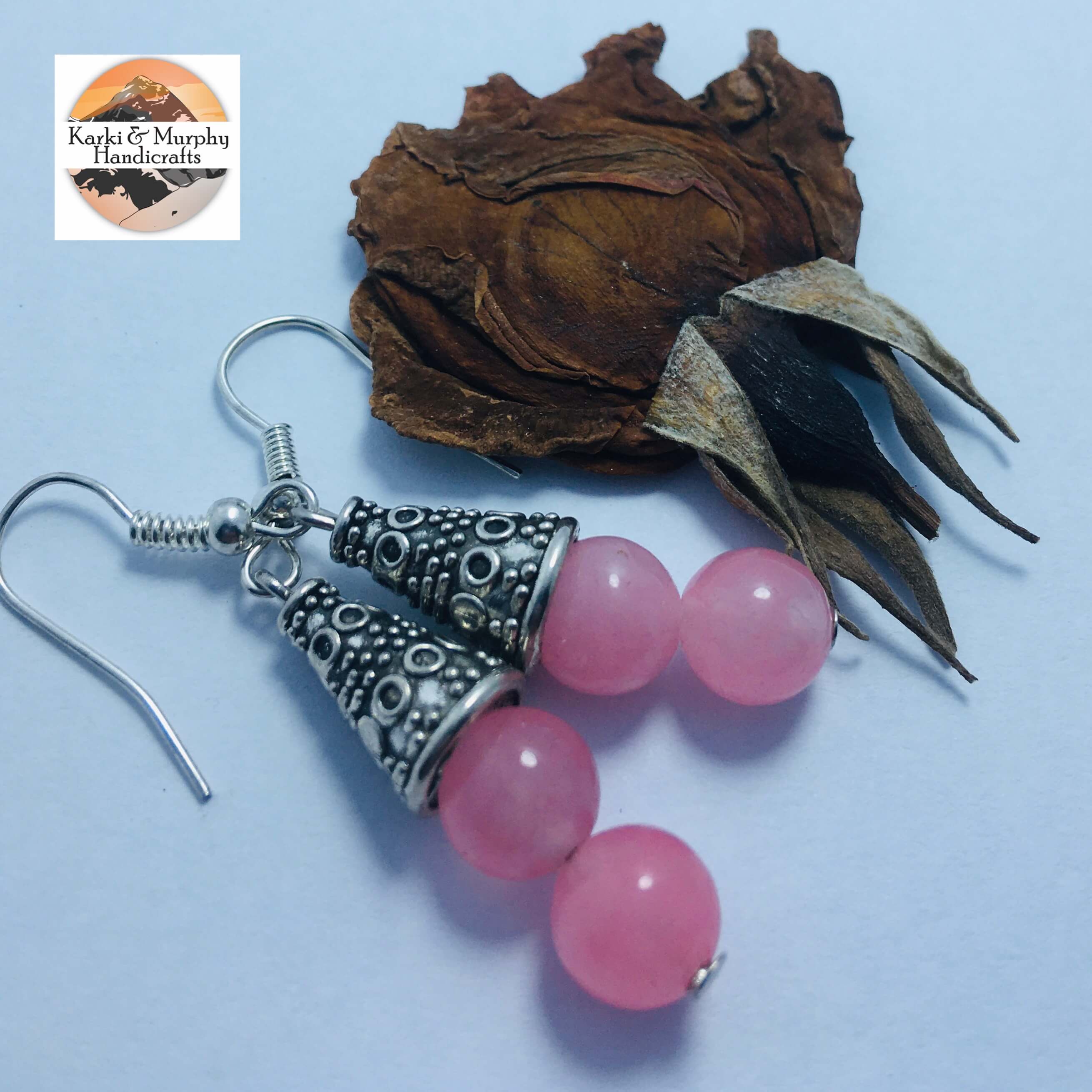 Cherry Beads Drop Earrings KM 10