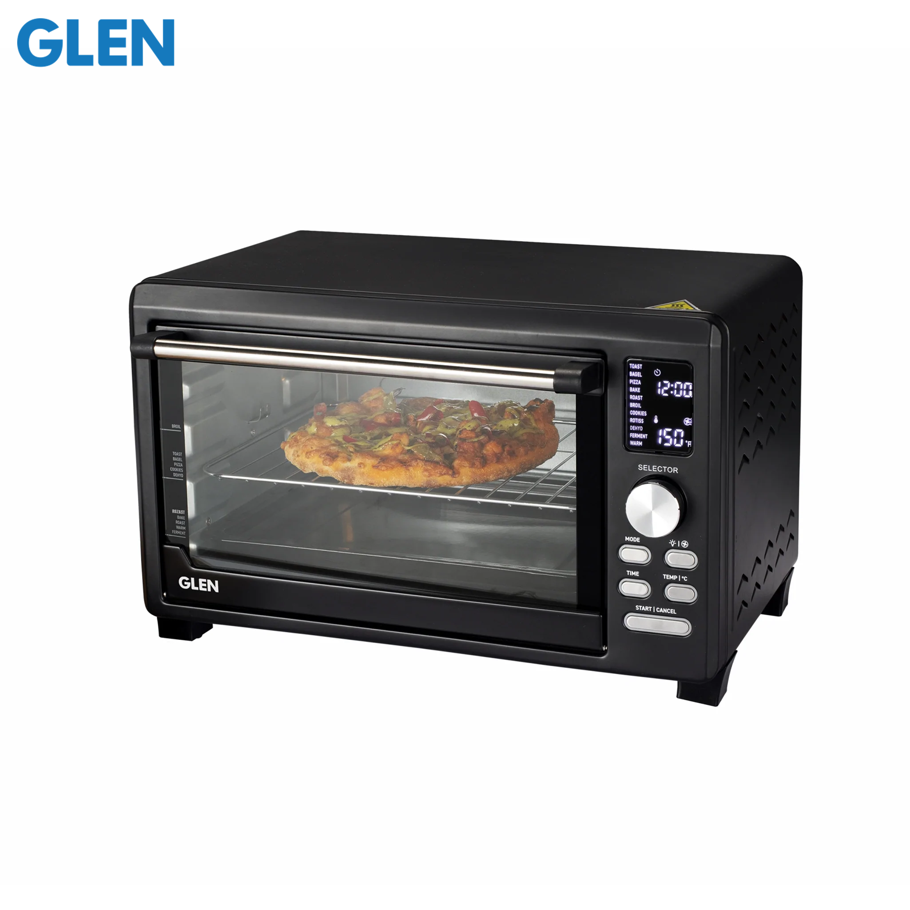 Glen Digital Oven Toaster Griller 23L (OTG) Full Back Convection Motorized Rotisserie 1500W