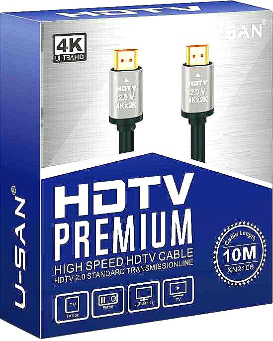10M Hdmi 4k 2.0v Premium High Speed Hdtv Cable 30HZ