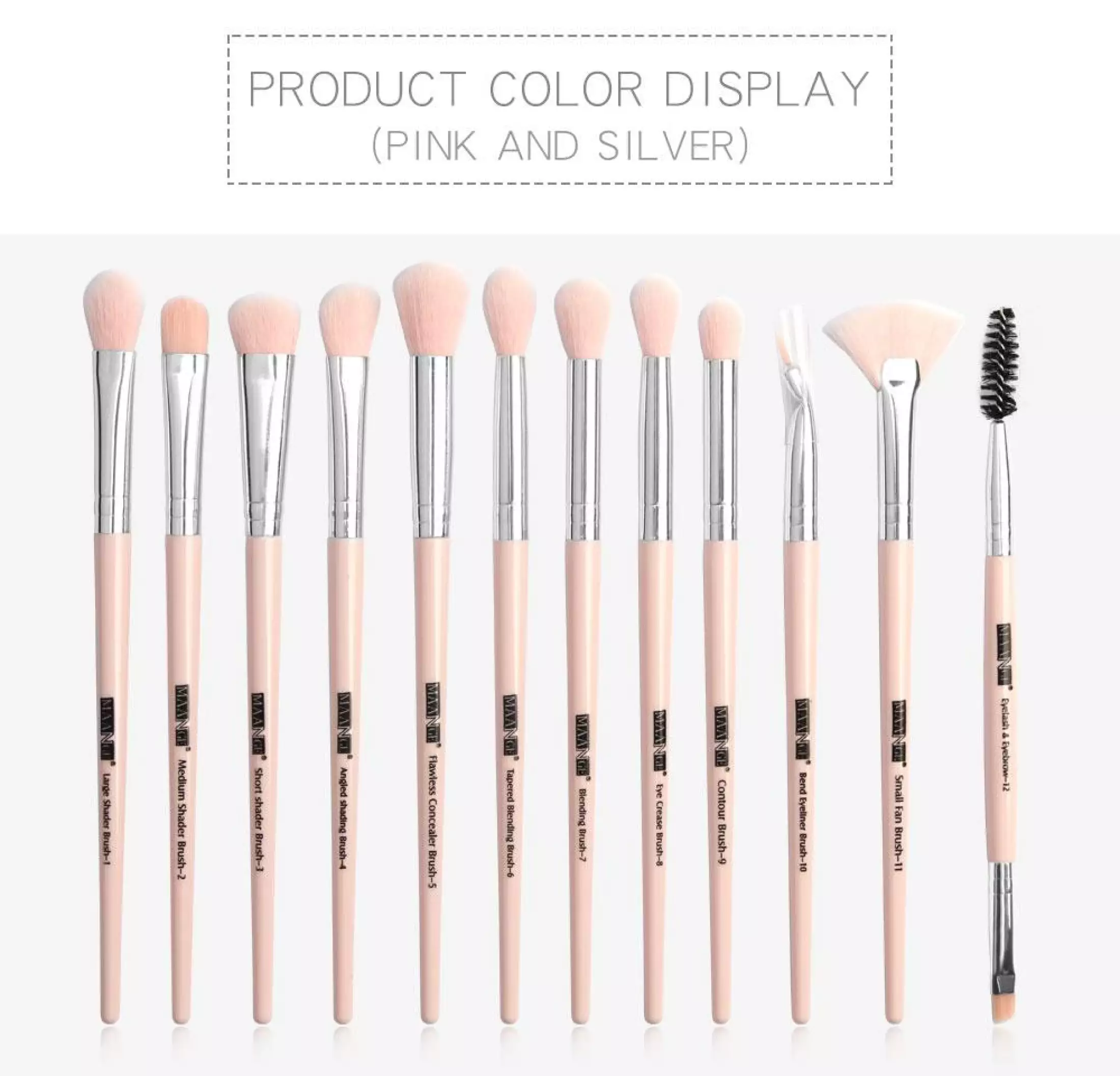 MAANGE 12Pcs Eye Make up Brush Makeup Cosmetic Brush Set MAG 5729FS - image 1