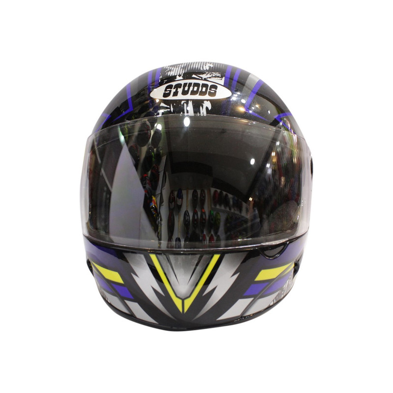 Blue Black Double Visor Full Helmet