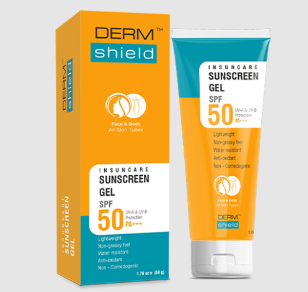 Derm Shield Insuncare Sunscreen Gel SPF50 50gm