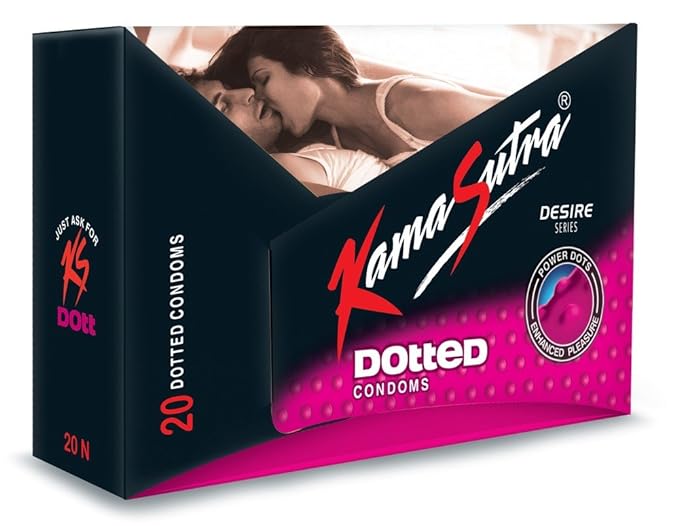 KS Dotted - 20 Condoms Unique Pyramidal And Power Dots For Her Buzz Pack Of 2
