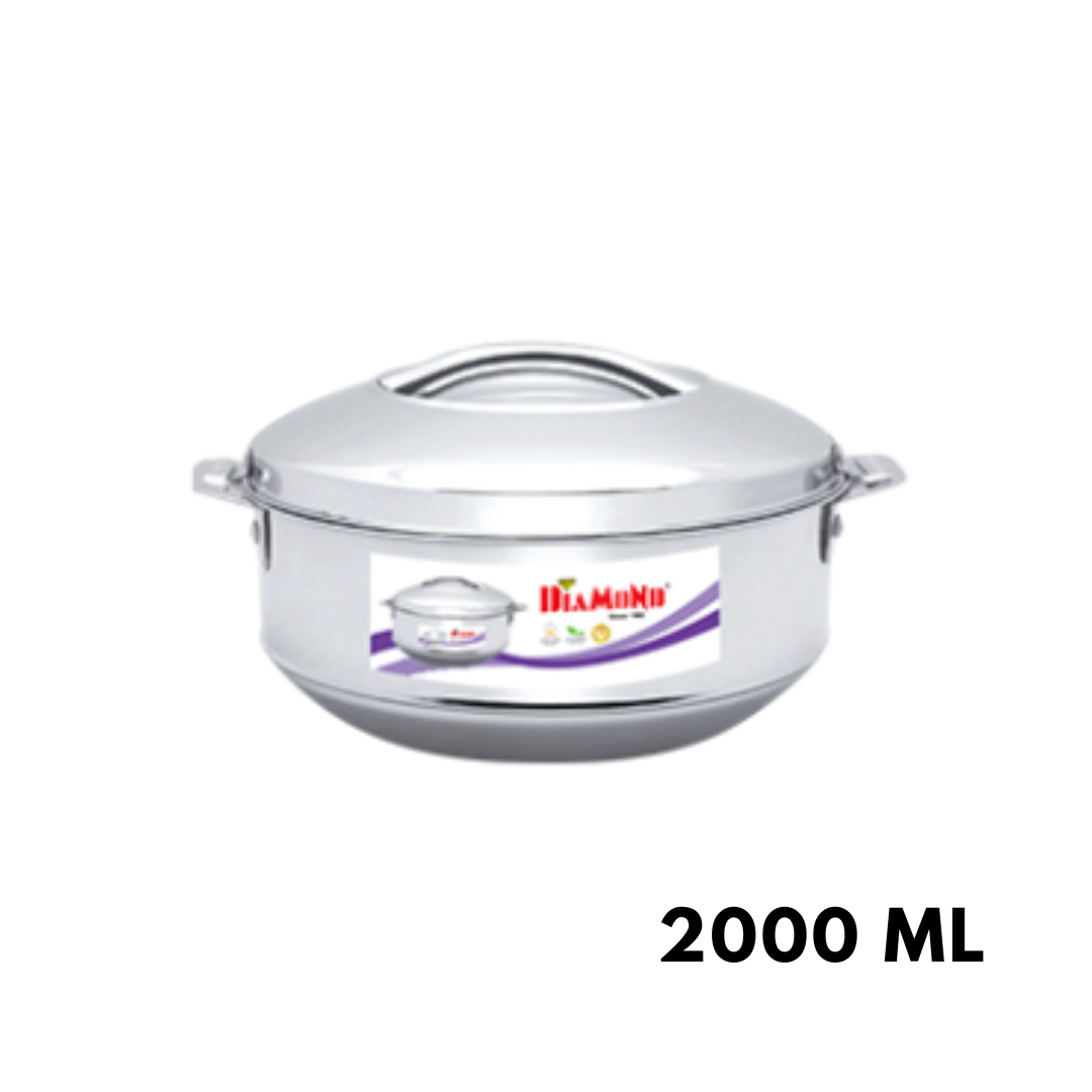 Diamond Stainless Steel Casserole | 4000 ML