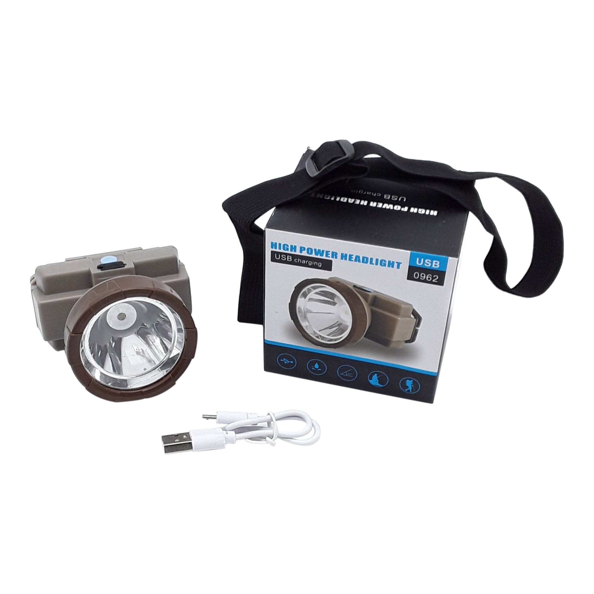 Head Flashlight Rechargeable Led Super Bright Light Rechargeable Headlamp