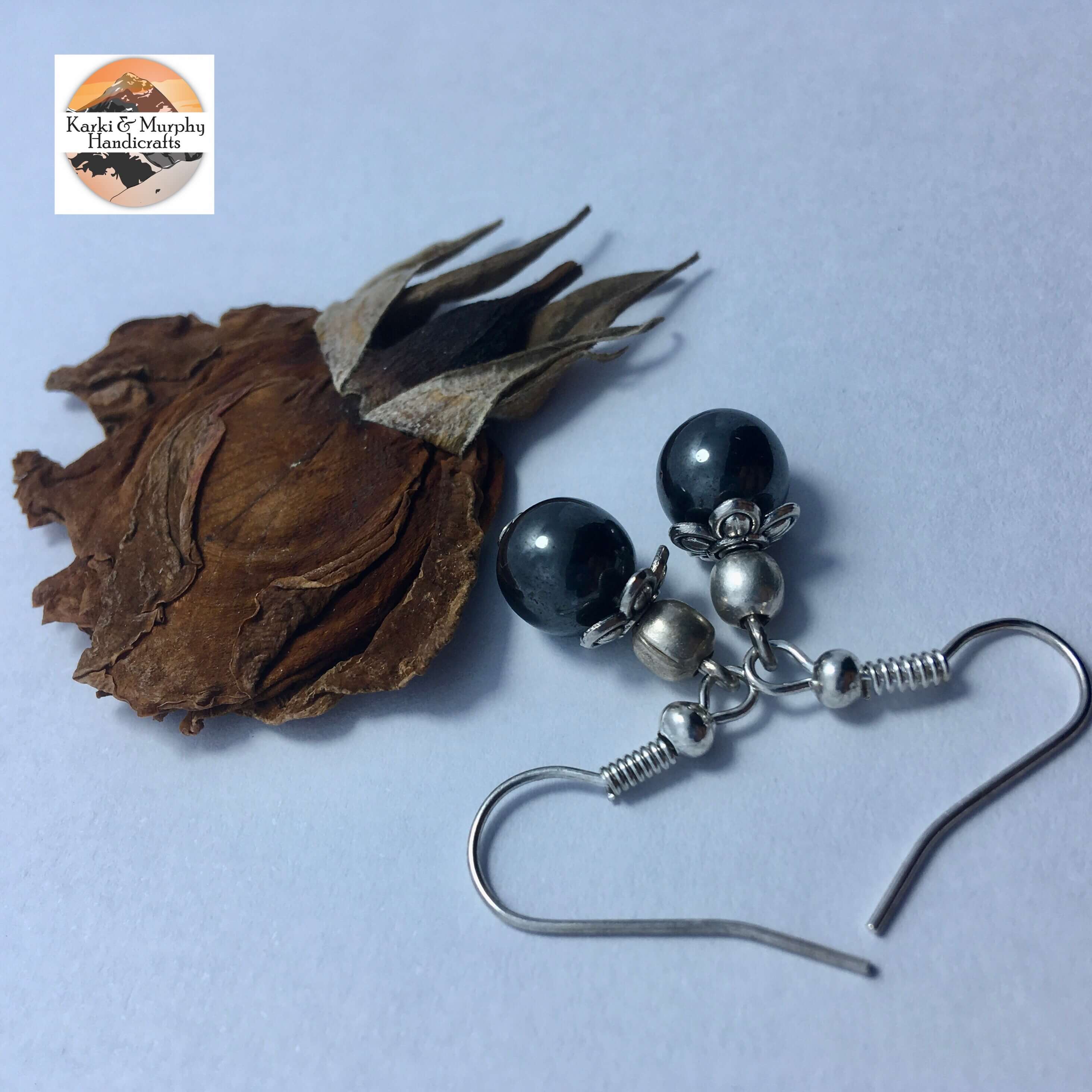 Cherry Beads Drop Earrings KM 05