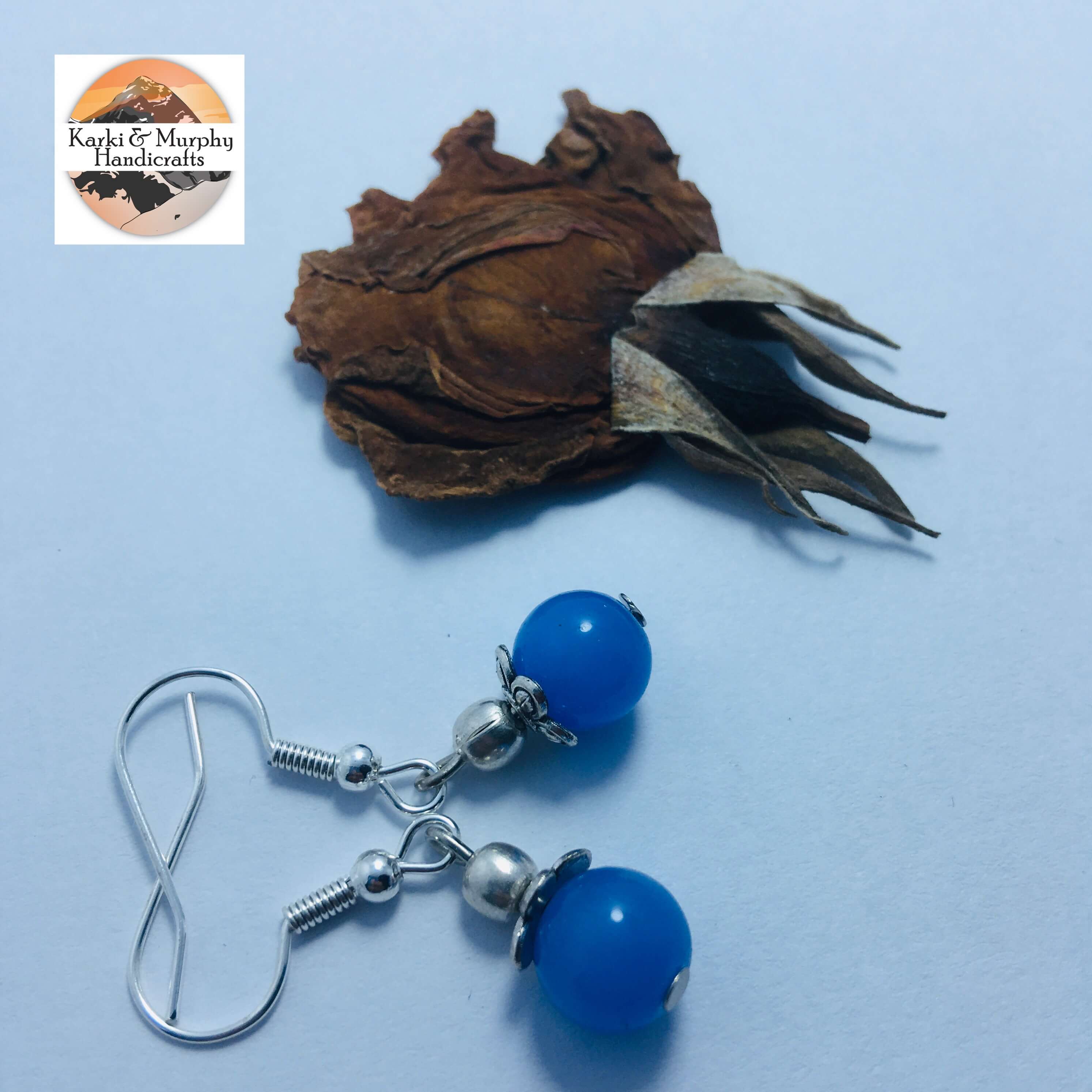 Cherry Beads Drop Earrings KM 09