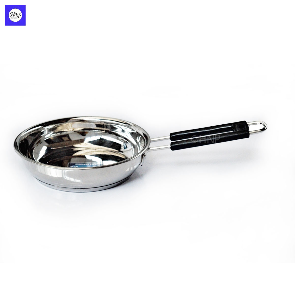 DeviDayal Stainless Steel Induction Bottom Wire Handle Thick Built Frying Pan 13"