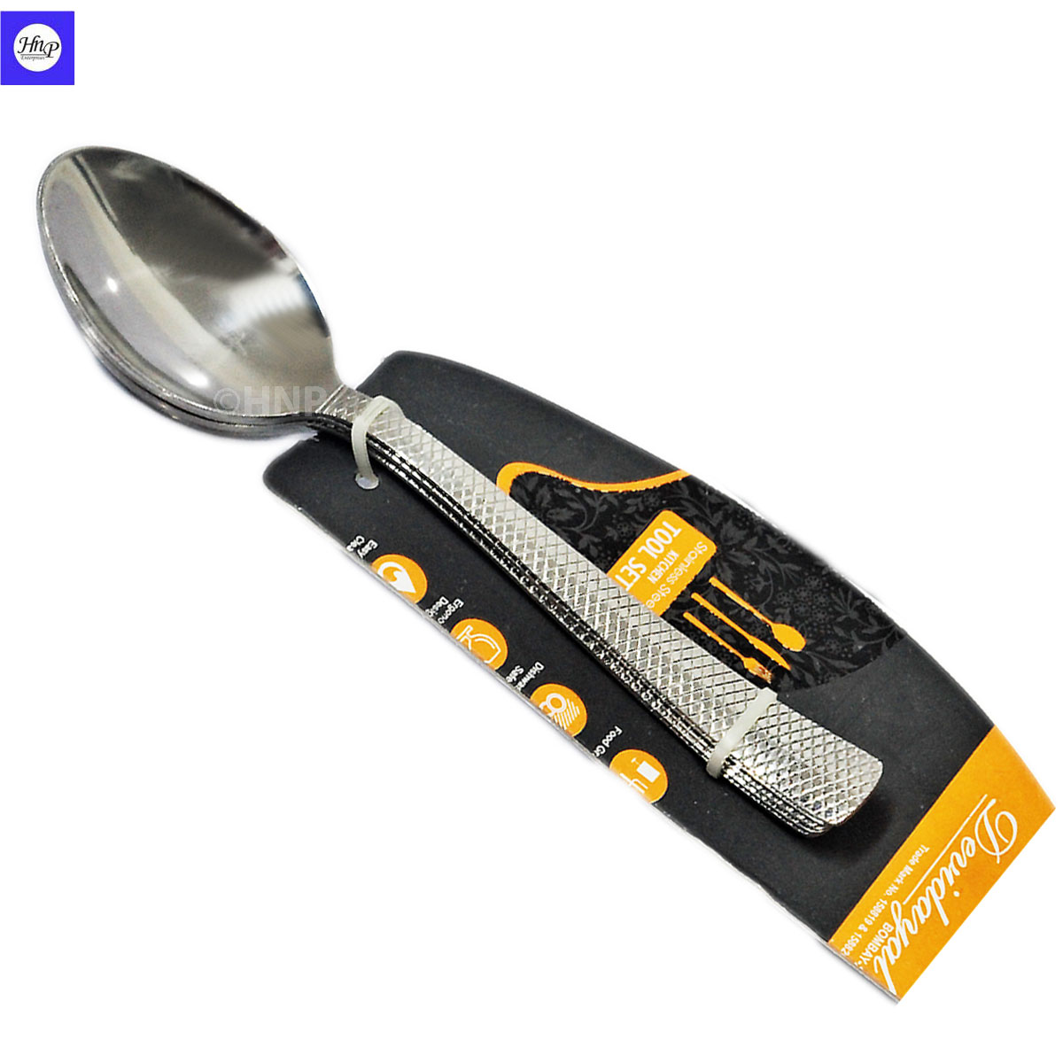 DeviDayal Stainless Steel Zig Zag Royal Handle Dinner Fork Pack Of 6