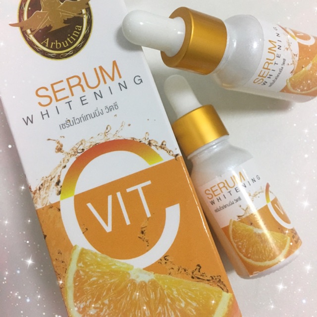 Thailand Arbutina Vitamin C Serum For Face Eyes Anti Aging Wrinkles Acne & Dark Spot Remover Treatment 15ml