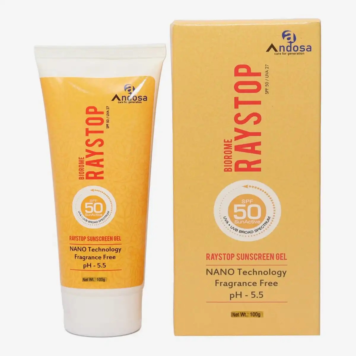 RAYST0P Sunscreen Gel SPF 50 -100Gm