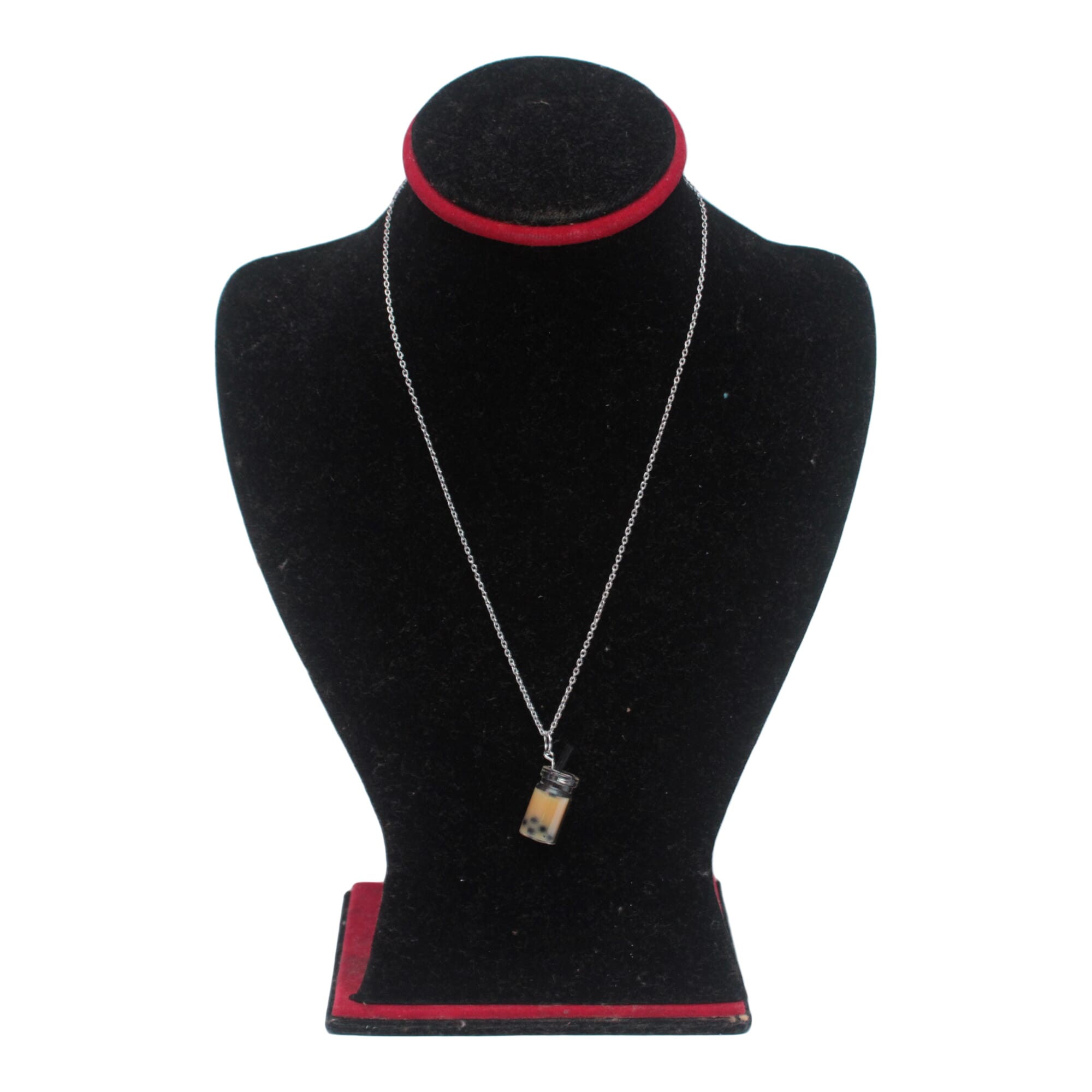 Bubble Tea Design Drop Necklace For Women