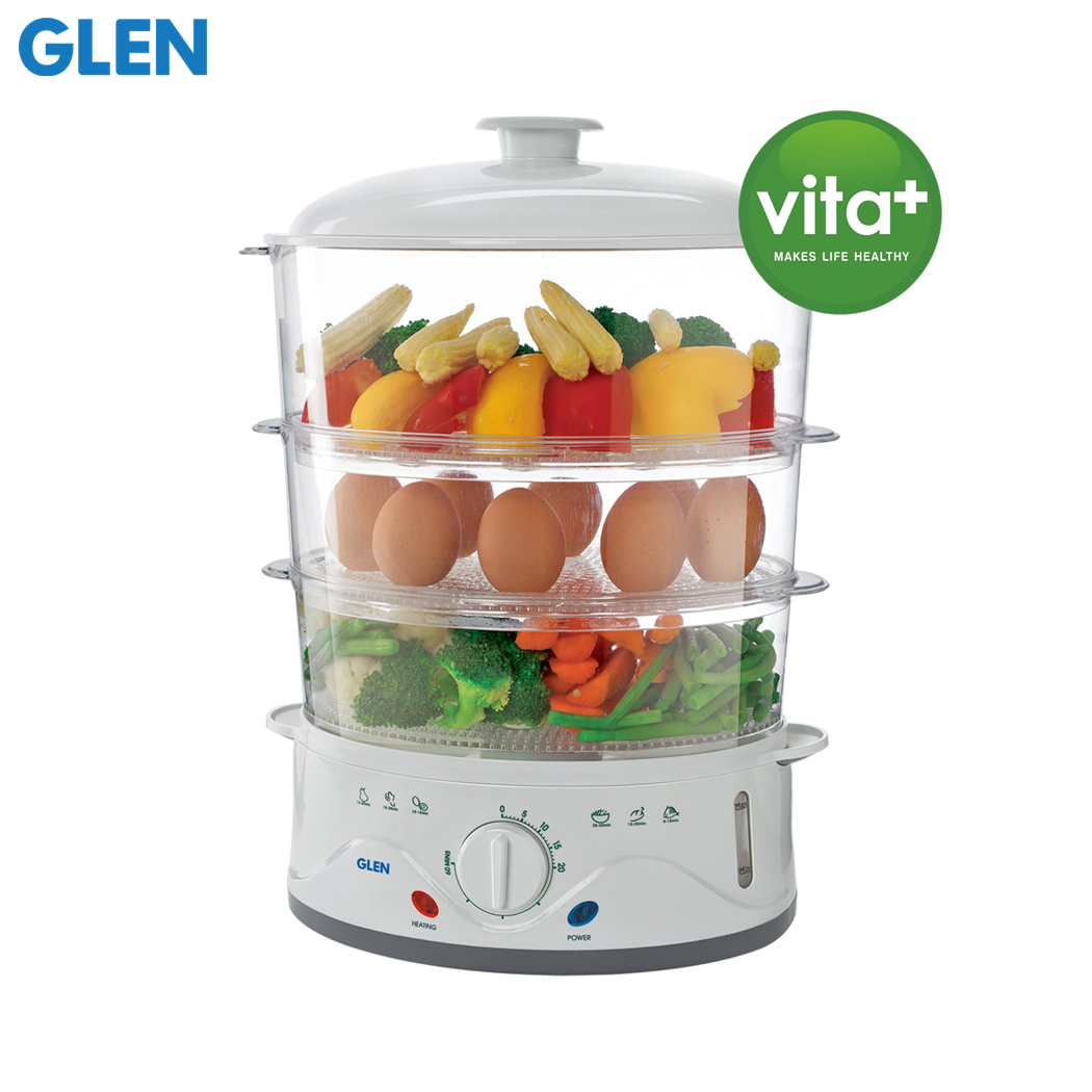 Glen Electric Steam Cooker, 3 Food Grade Containers