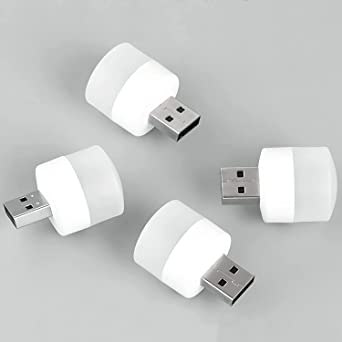 Mini USB Night Light Portable LED White Light