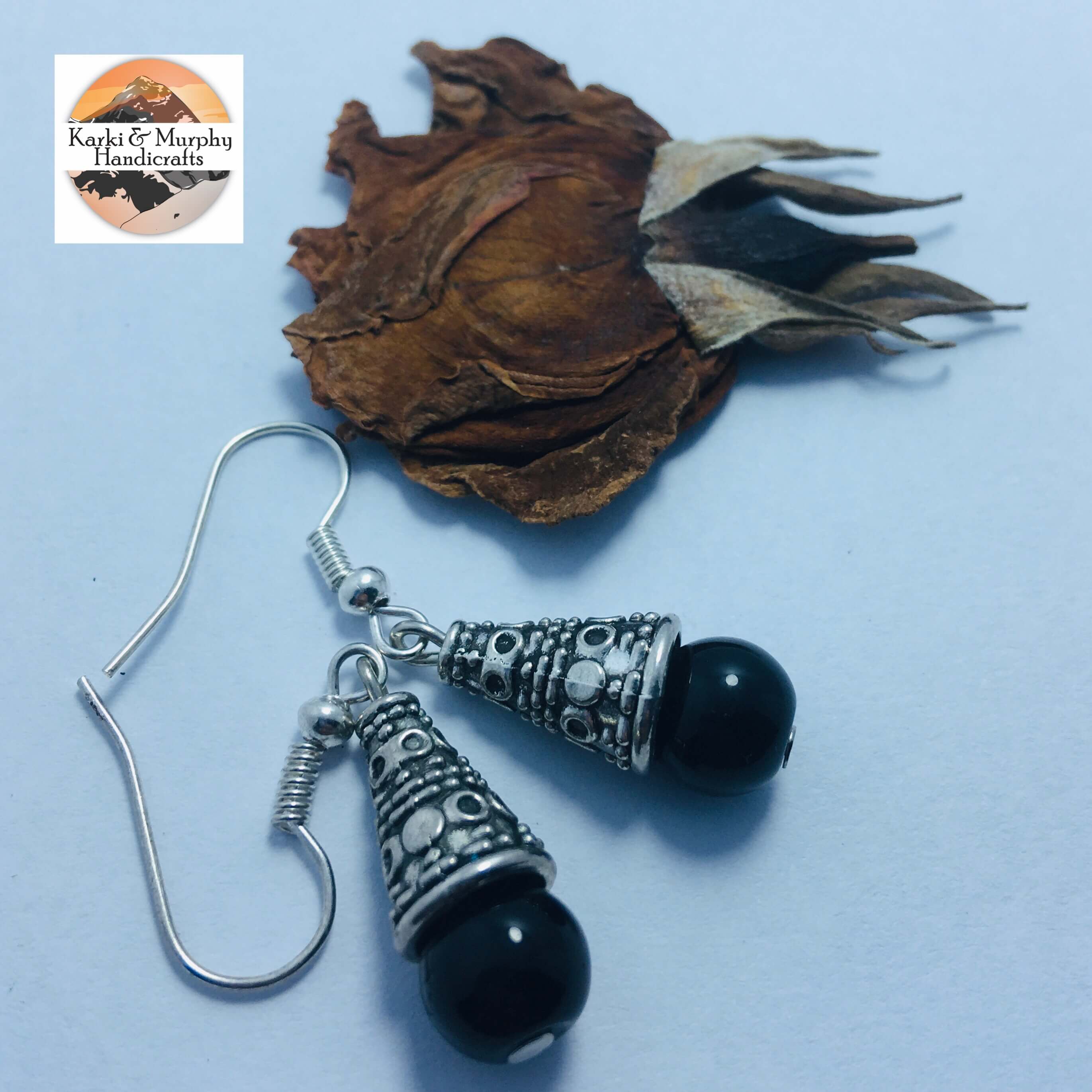 Cherry Beads Drop Earrings KM 08